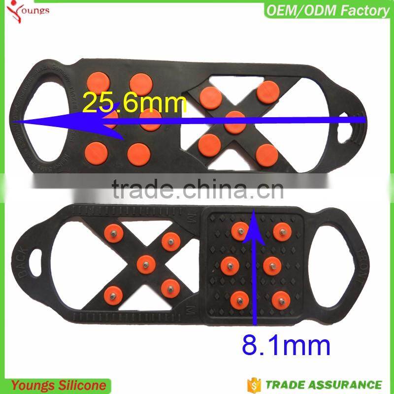 2016 winter spikes shoe snow protectors silicone anti-slip ice cleats ice shoes spike