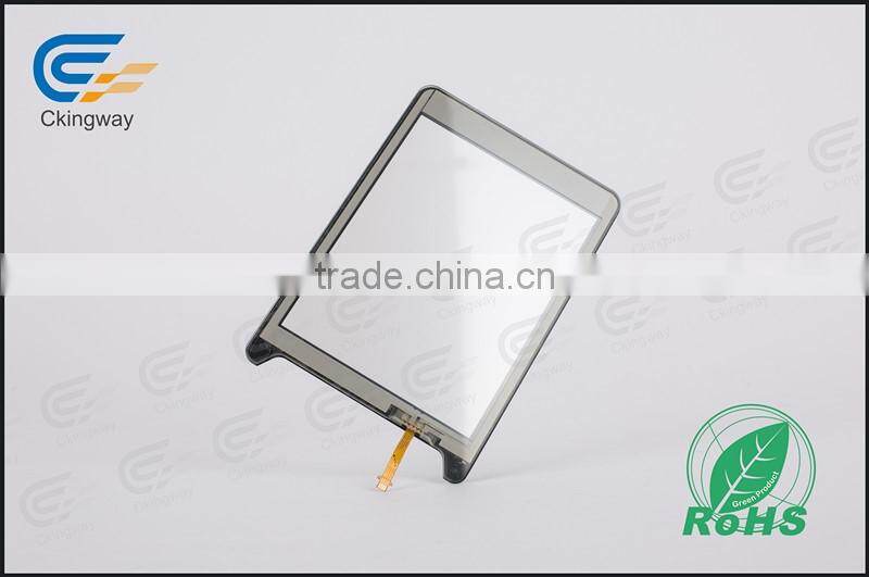 High Definition TFT-LCD 3.5 Inch 4 Wire Resistive Touch Screen Glass with Blace Frame