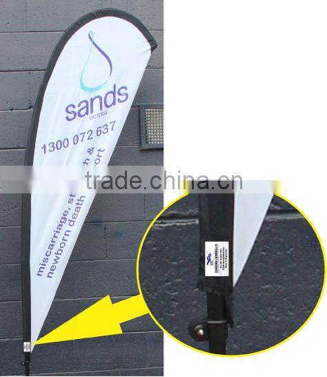 High quality cheap advertising teardrop flag