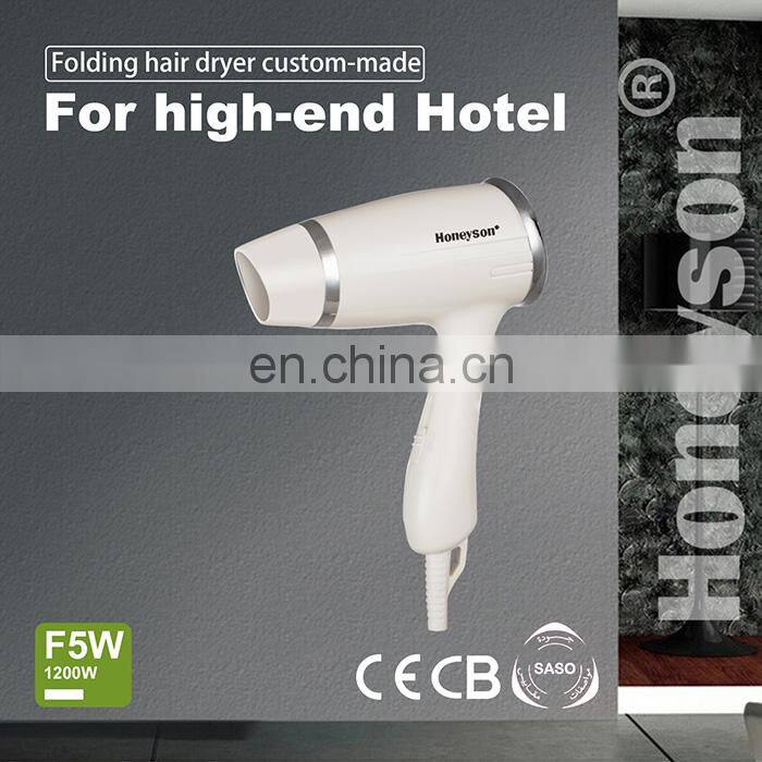 Honeyson oem cheap hotel guest room low watt hair dryer
