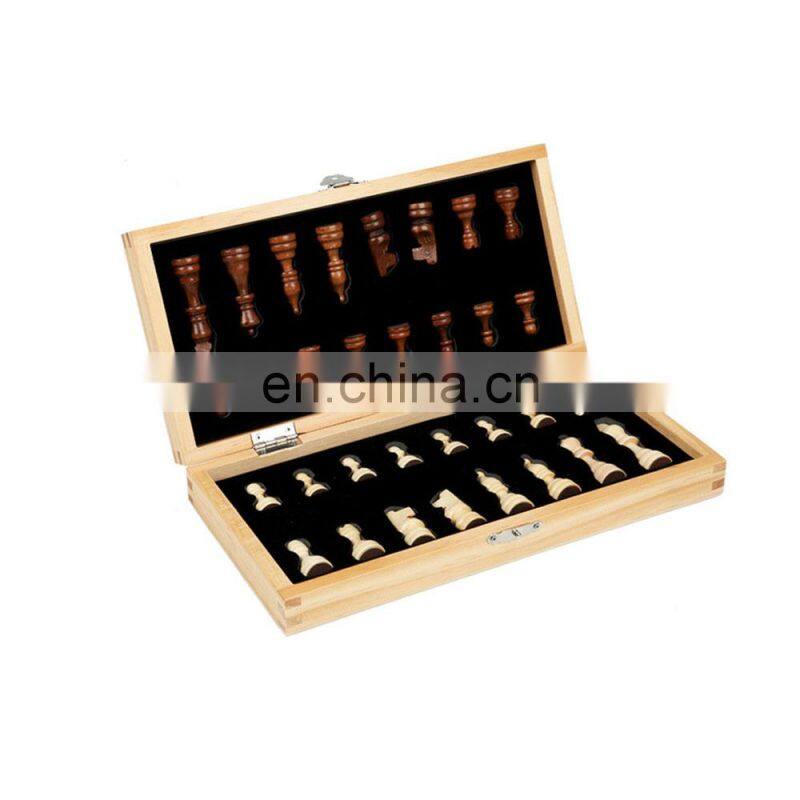 Wooden Chess Set Folding Magnetic Chess Board