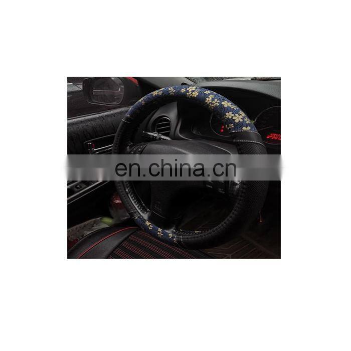 Car accessories with decorative steering wheel cover, steering wheel plastic cover, non-slip steering wheel handle cover