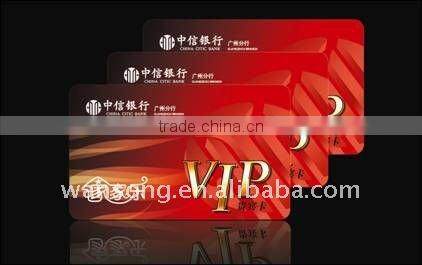 high quality magetic pvc VIP card