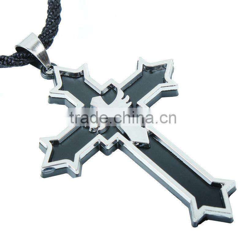 Steel and Black Titanium Modular Cross