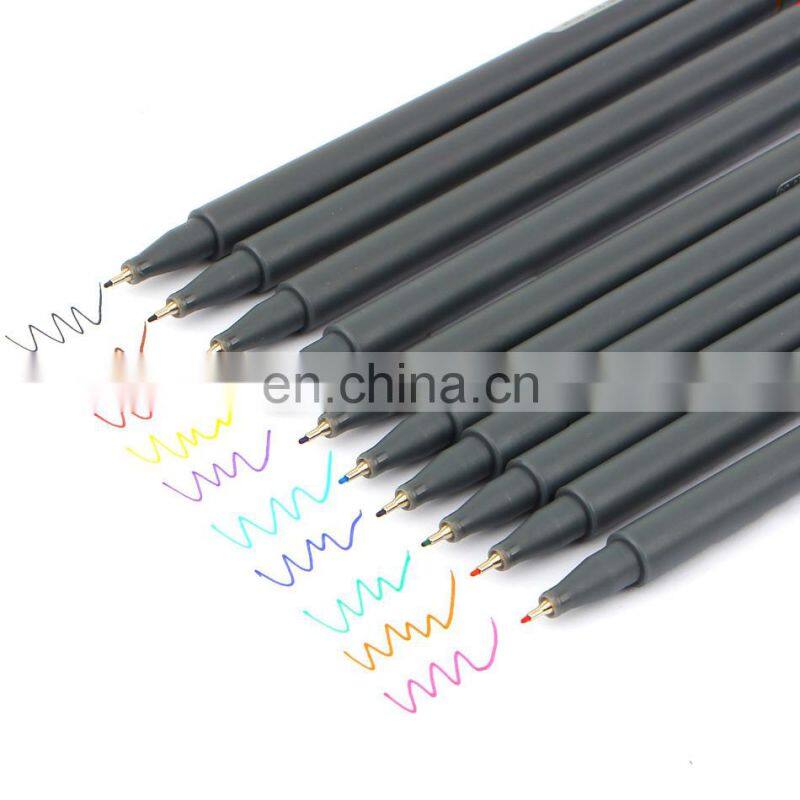 10 Pcs/set Fine Line Drawing Pen For Manga Cartoon Advertising Design Water Color Pens Stationery Office School Supplies
