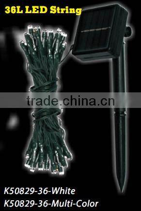 36L 5.5m LED solar light string, holiday decoration light