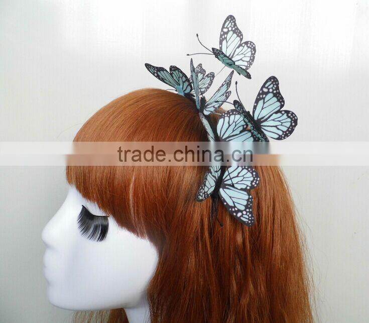 New Coming Cloth Simulation Butterfly Headband For Grils