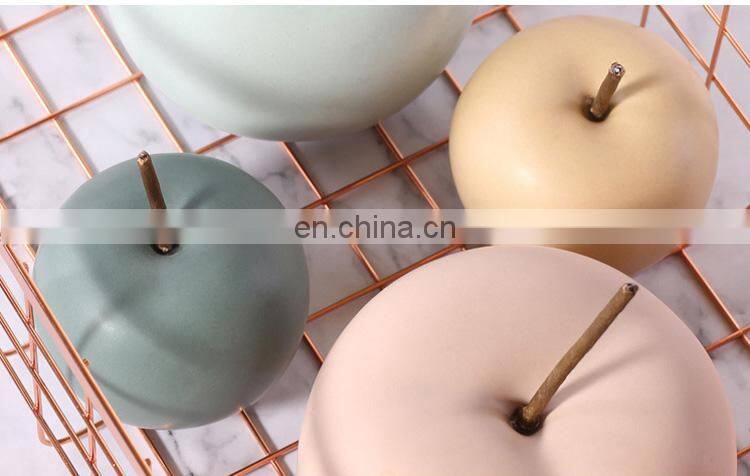 ceramic apple decoration porcelain artificial fruit ornaments