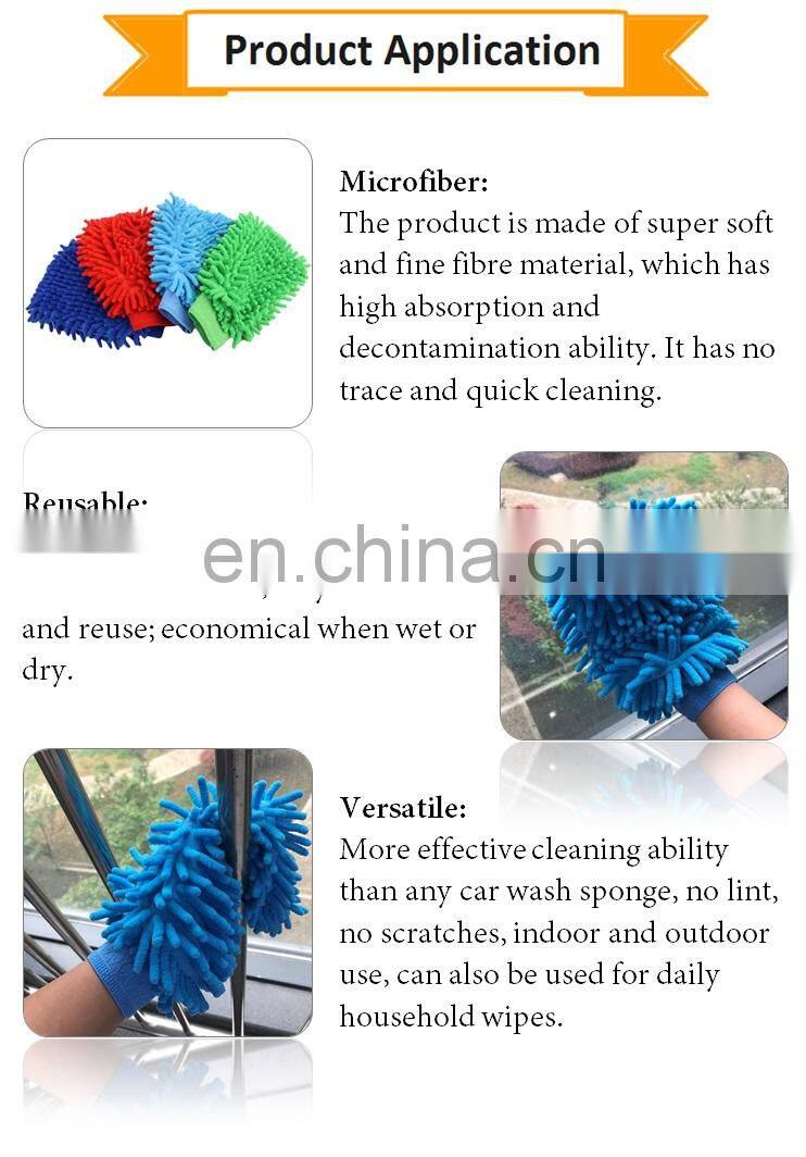 Microfiber Cleaning Glove Car Cleaning Gloves