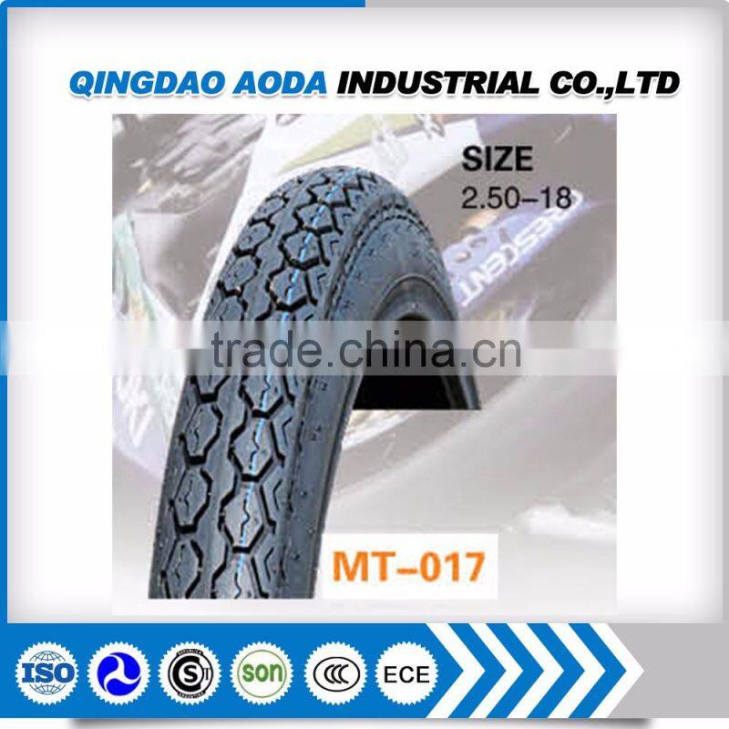 Popular sizes motorcycle tire 2.50-18