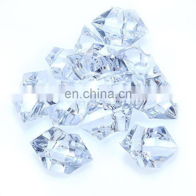 250pcs Colorful Acrylic Plastic Transparent Stone Crystal Rocks Vase Filler Artificial Color Fish Tank Home Wedding Decorations