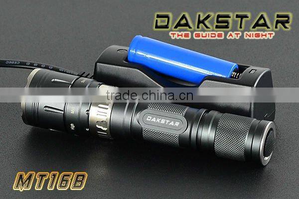 DAKSTAR MT16B XML T6 825LM 18650 Magnetic Police LED Flashlight With CREE