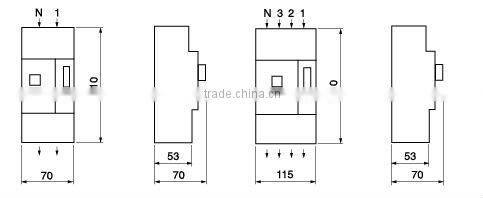 High Quality 2 poles rccb