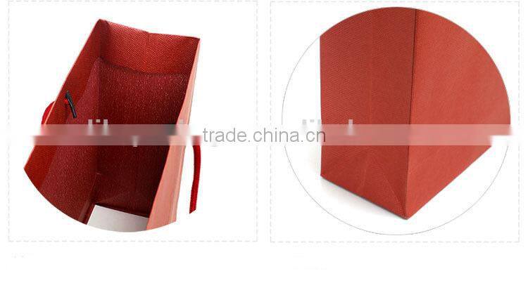 burgundy elegant color special paper gift bag/shopping bag