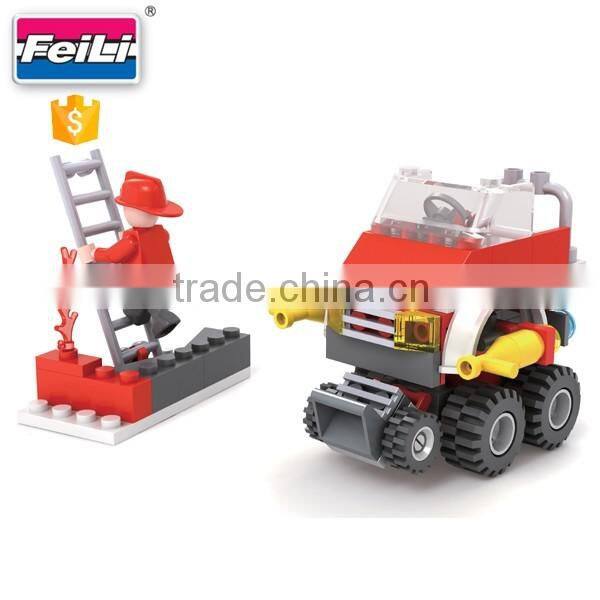 cogo toys hot new 3 in 1 fire fighter plastic building blocks set