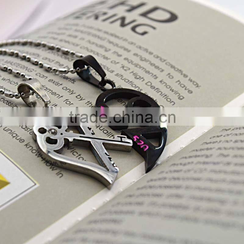 316L Stainless Steel Jewelry Couple Pendant Charms For Friends