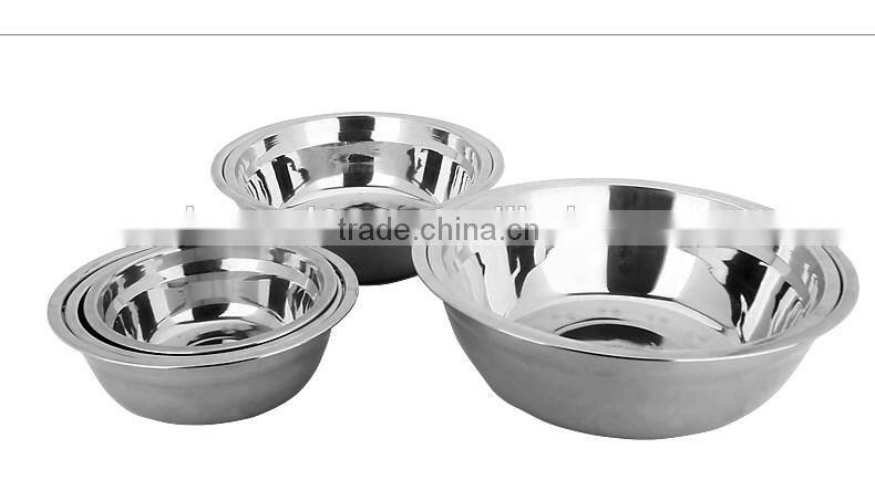 non magnetic deep soup bowl/ stainless steel kids bowl/ salad bowls