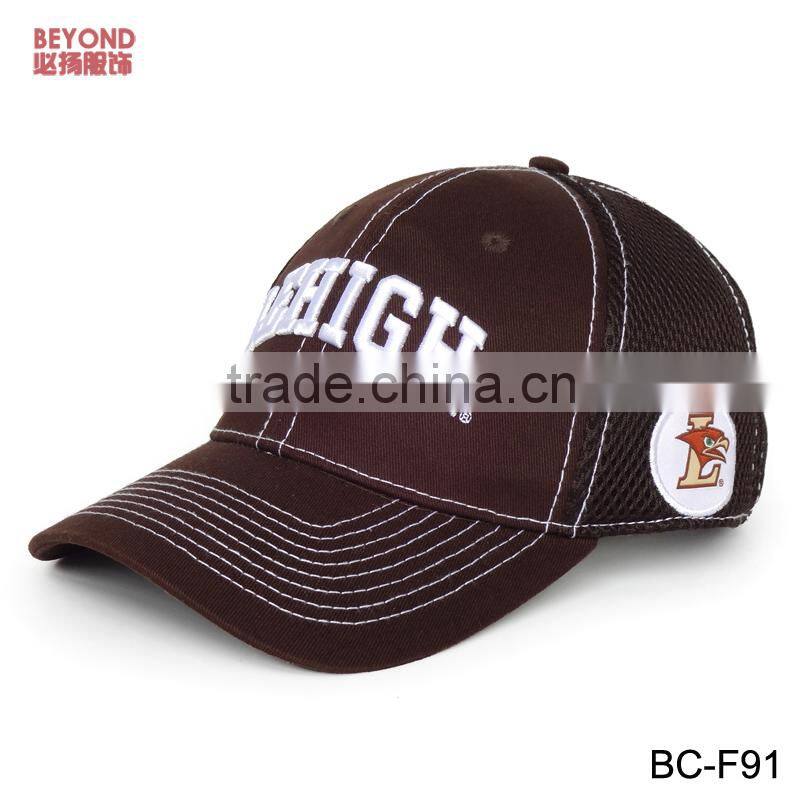 6 panel fitted cap flexfit with embroidery logo