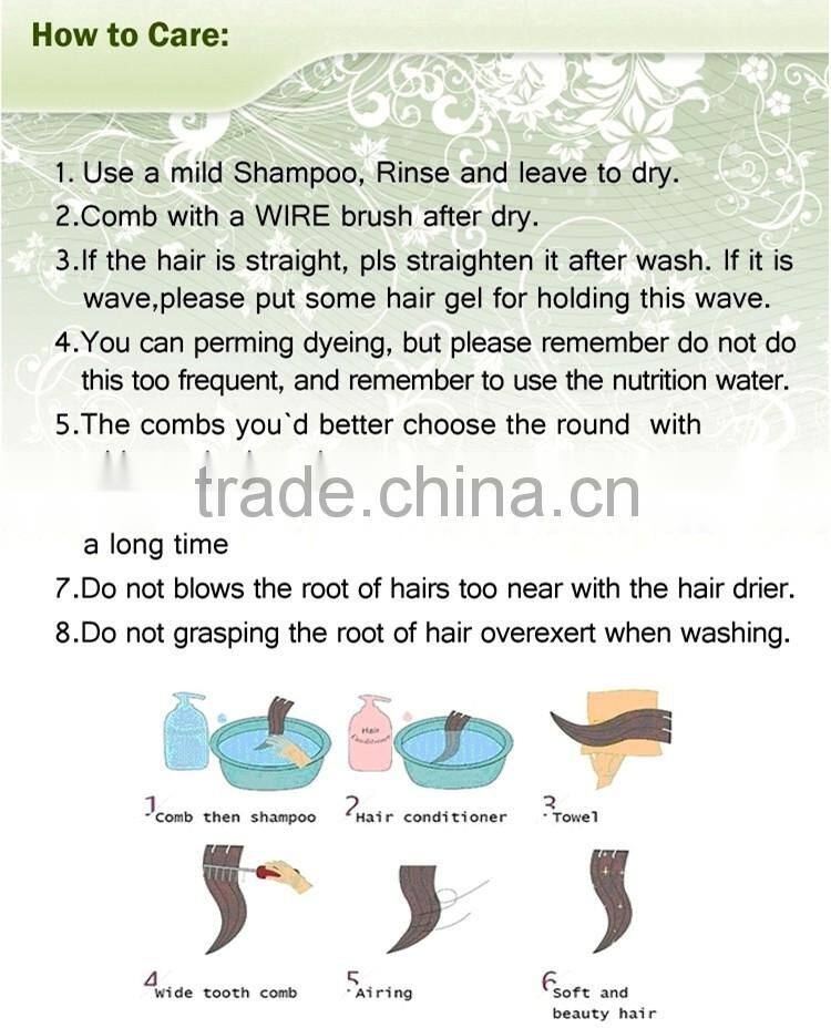 Charming glossy Wholesale 7A 100% unprocessed virgin Indian u part wig