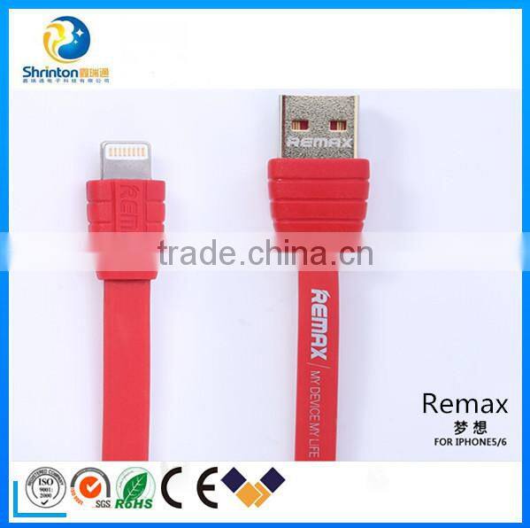 For iPhone6 REMAX USB data cable 2.1A mobile phone charger cable with factory price