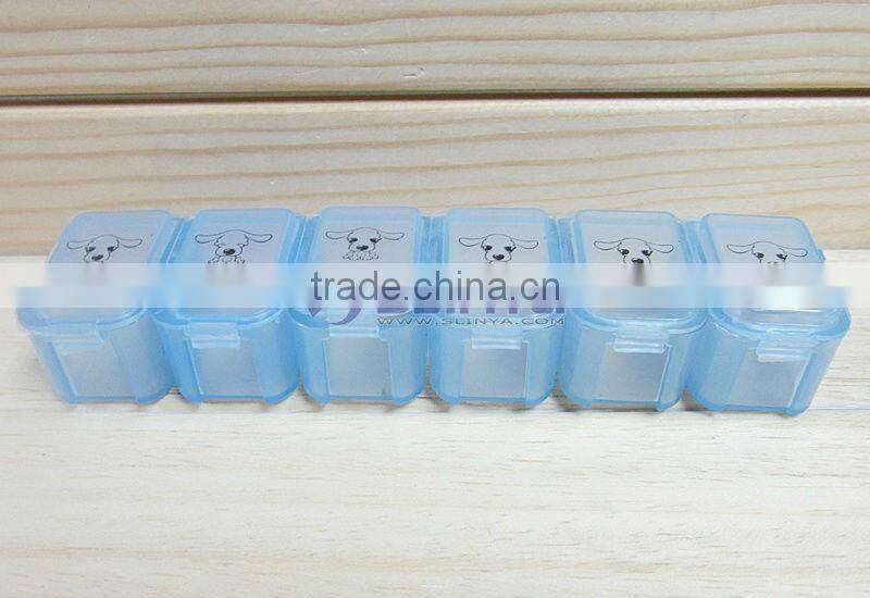 14 Day Transparent Detachable Pill Box