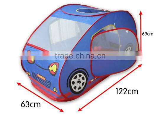 Kids toys big car pop up tunnel tent house