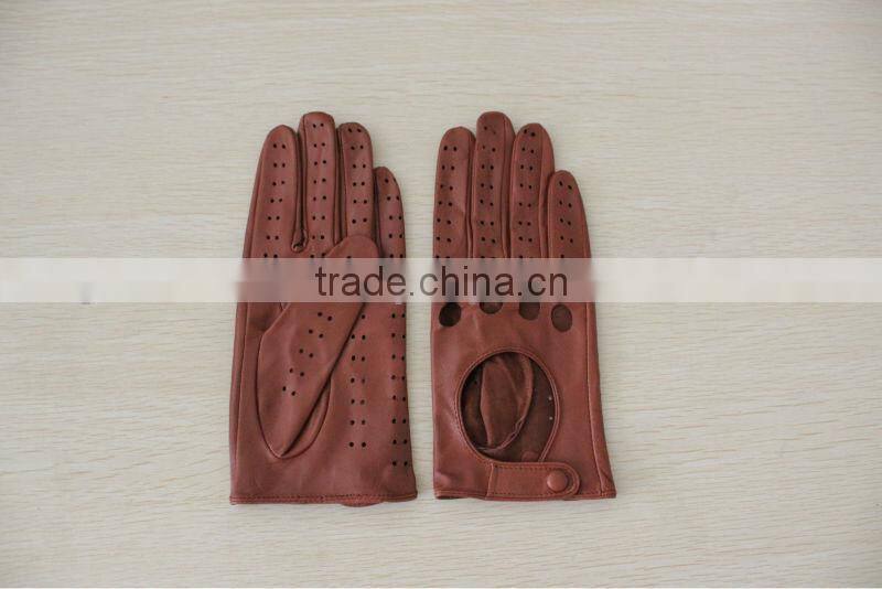 Women leather gloves for driving