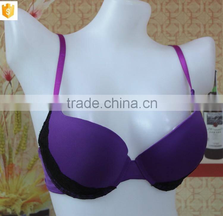 Hot purple women bra,sexy lace lady bra