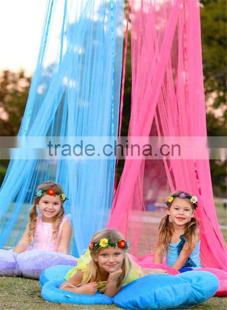 Round Girls Hanging Bed Canopy Folding Portable Iron Window Outdoor Baby Mosquito Net