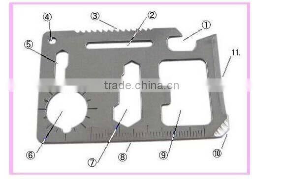 Multi-function Saber Card Tool Card Tool Outdoor Camping Universal Life Saving Card