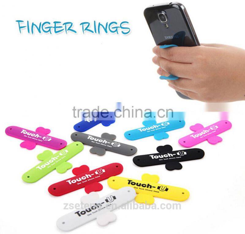 HOT Selling Custom-logo silicone cell phone stand