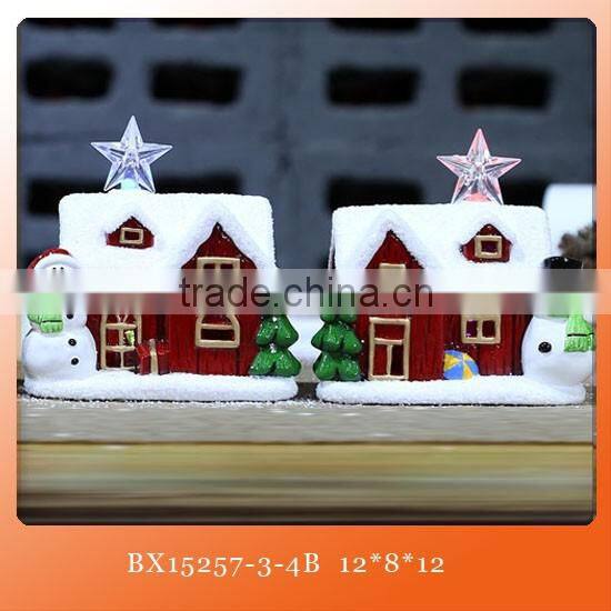 2015 diy ceramic christmas decorations santa with LED