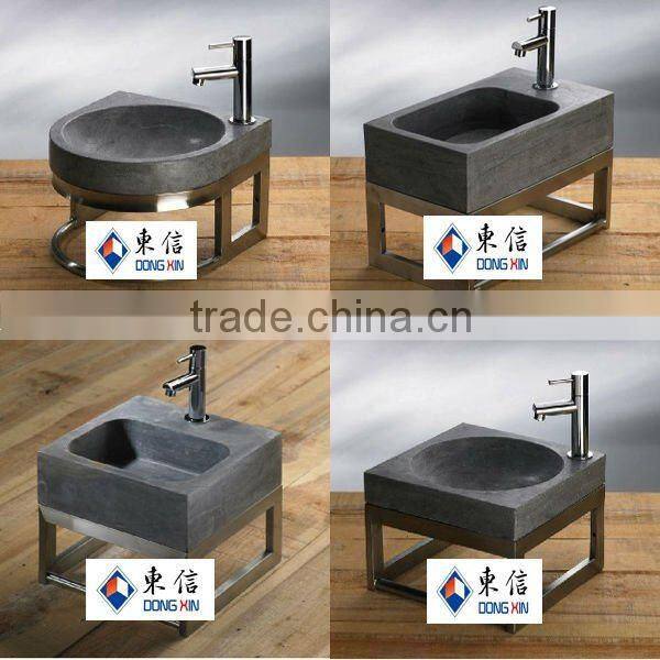 Belgium flamed brushed blue limestone