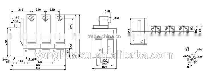 ZW32-12(G) ZW32-24(G) Outdoor high voltage vacuum circuit breaker 12KV 24KV