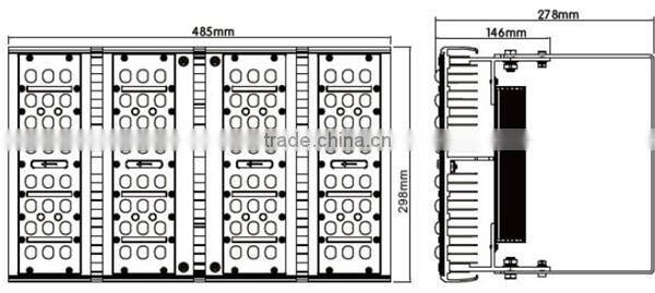 new products hot 90W 3000-7000k Meanwell driver led flood light use for tunnel