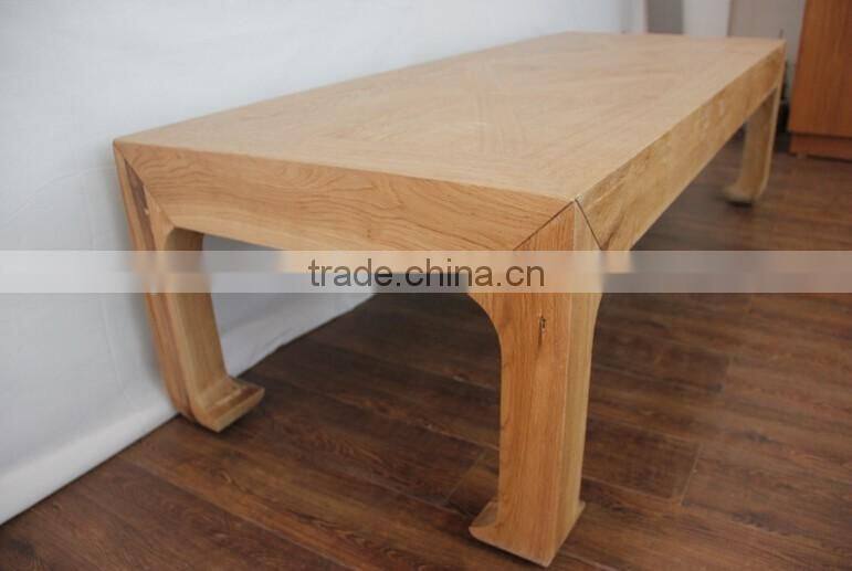 French Provincial Furniture Rustic Cross Wood Top Coffee Table Sofa Table