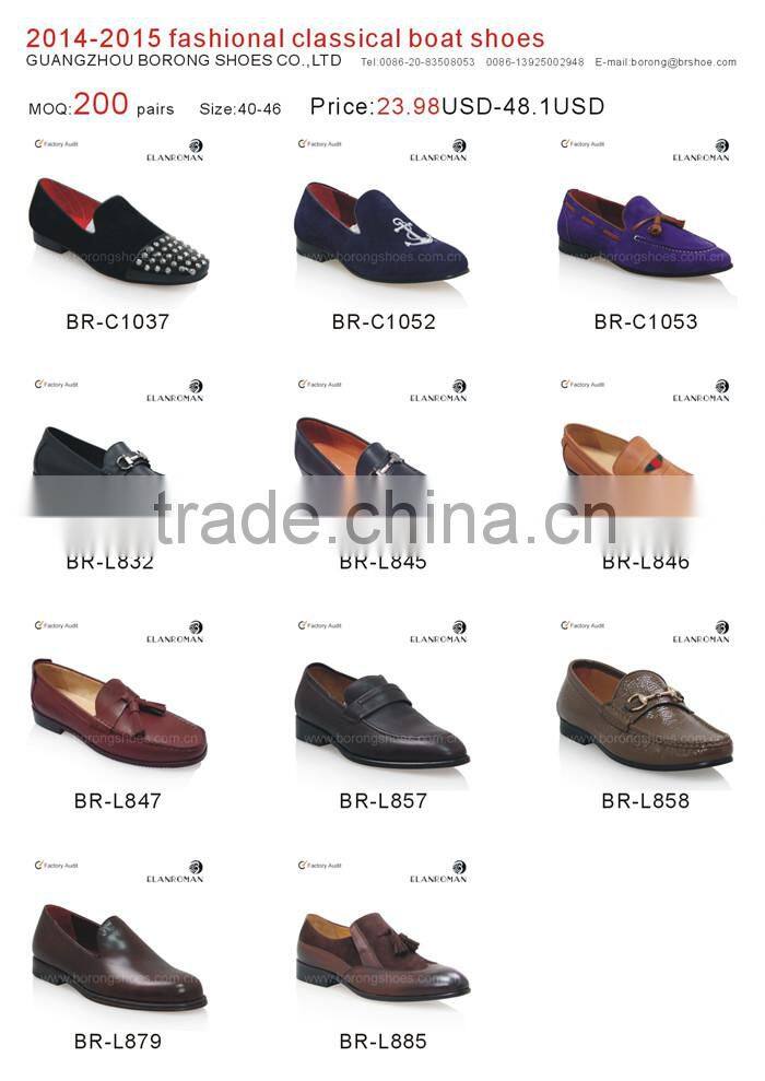 2015 men flat mocassin shoes