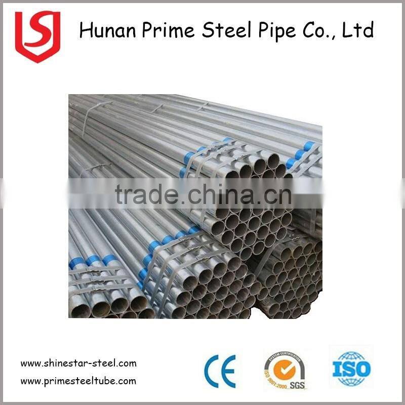 Round Mild Carbon Galvanized Steel Pipe