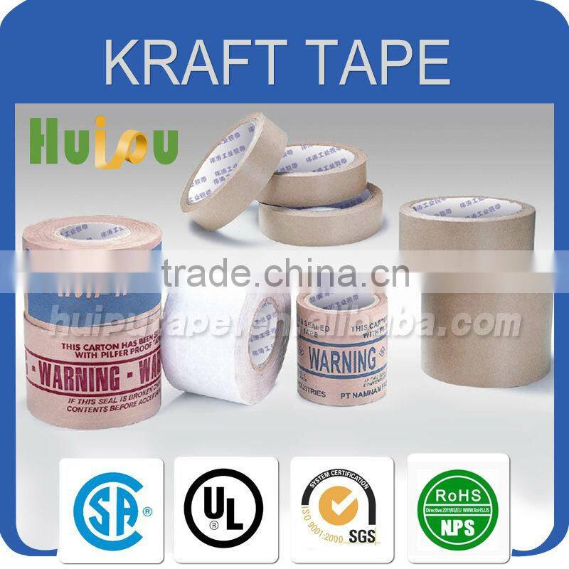 Rubber self adhesive kraft paper gummed tape