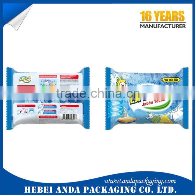 plastic bar soap packaging/detergent soap bag / soap bar wrapper