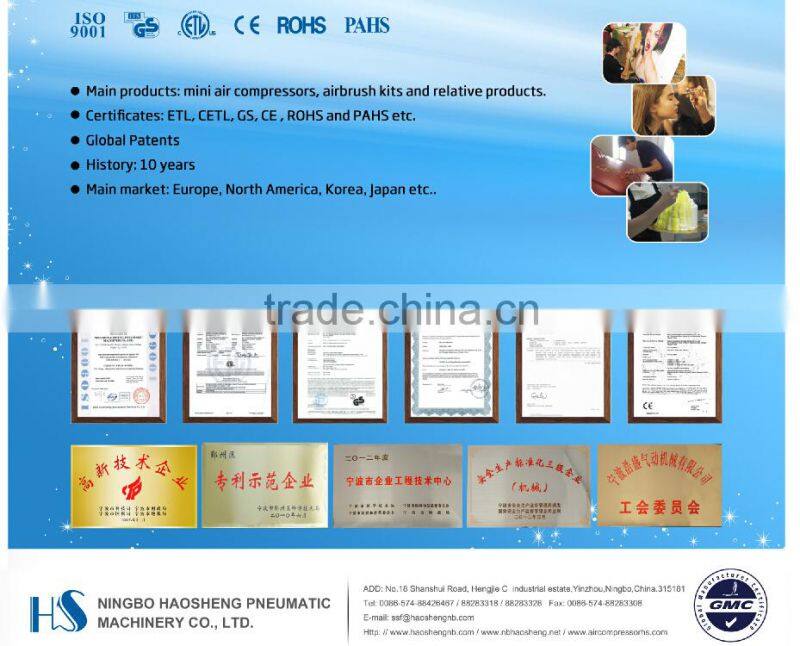 HaoSheng best sales airbrush makeup kit with airbrush HS-30