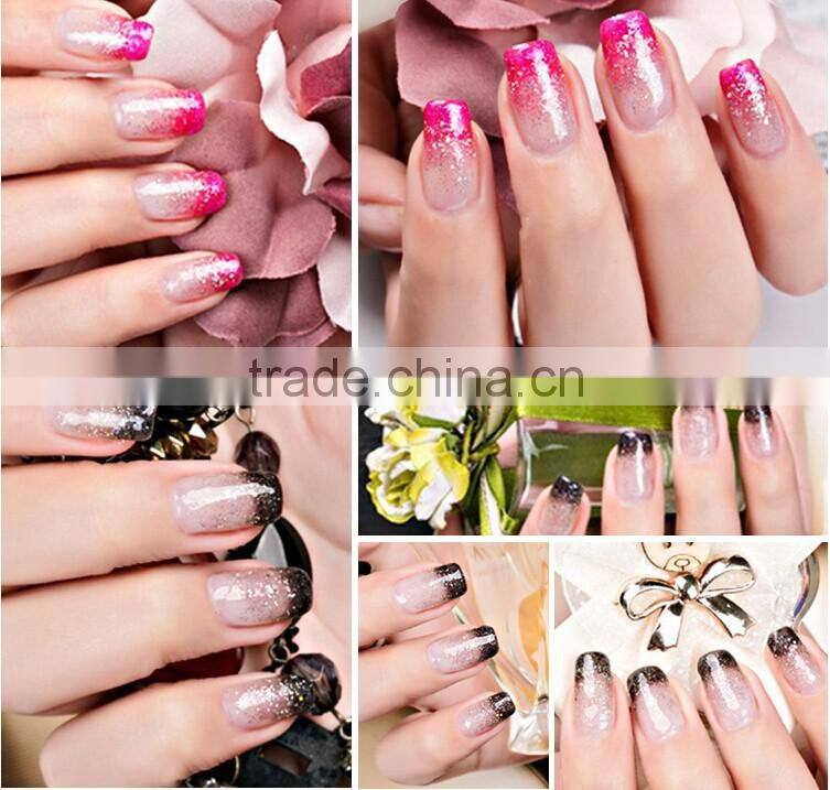 bling bling 12 Colors in pots Multi shine Nail Glitter Powder for Nail Art Decoration