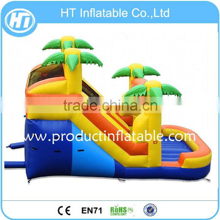 Customized Yellow inflatable slip n slide for adult, giant Inflatable Slide For Sale