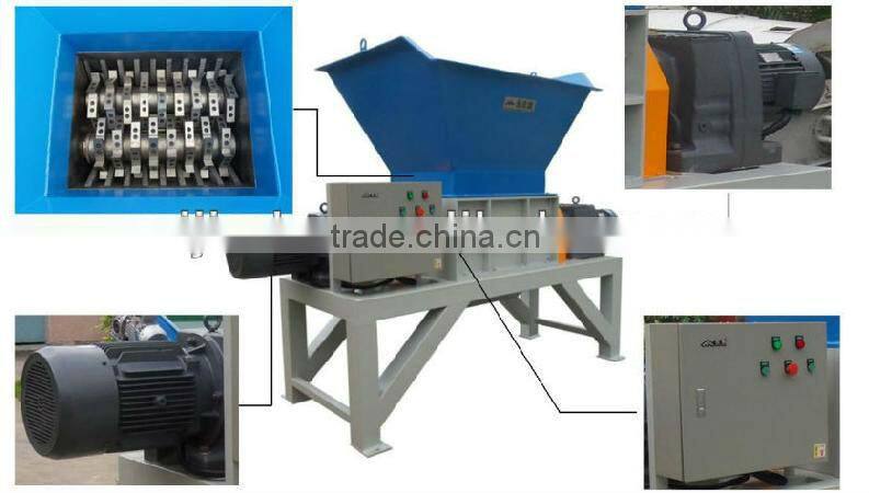 Low Speed Twin Shaft Waste Tire Shredder, Used Tire Crusher, Tire Shredding Machine