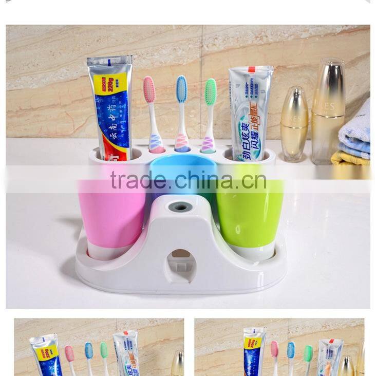 N167 Factory price automatic toothpaste dispenser & toothbrush holder,accept sample