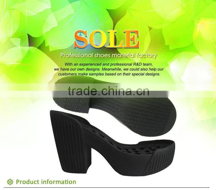 China manufacturer women flexible and durable high heel sole