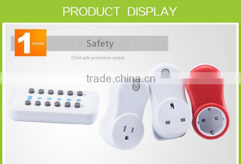 Wireless super home automation remote control switch socket plug for home usage to save the energy protect the enviroment