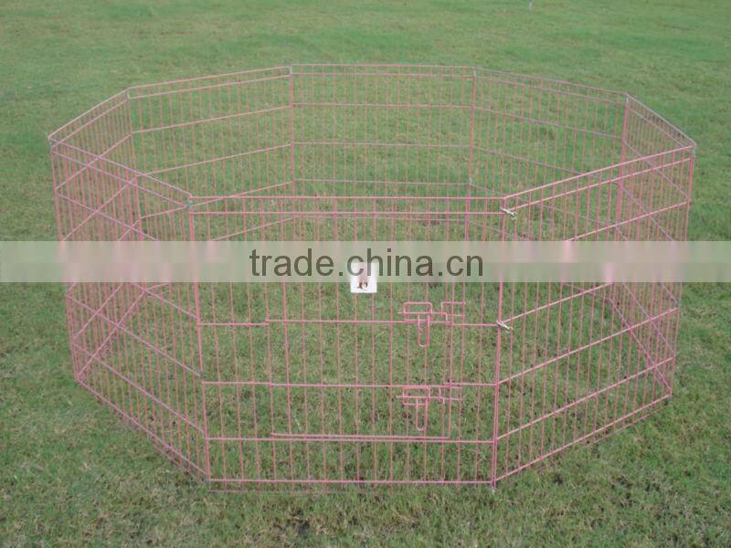 Metal Pet Fence Playpen with 8 Panels