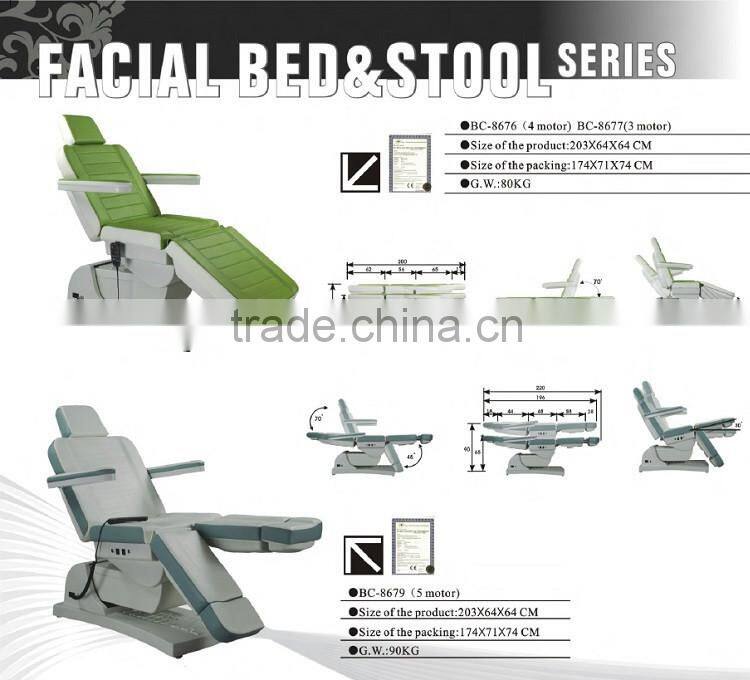hotsale massage facial bed with one motor up down remote control BC-8684