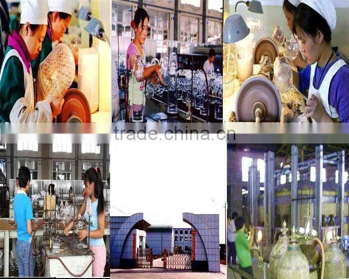 China supplier home decor antique bubble glass vase